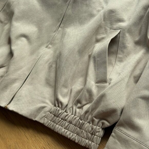 Miu Miu Women's Casual Zip-Collar Faux Two-Piece Jacket — Beige - Picture 3 of 6